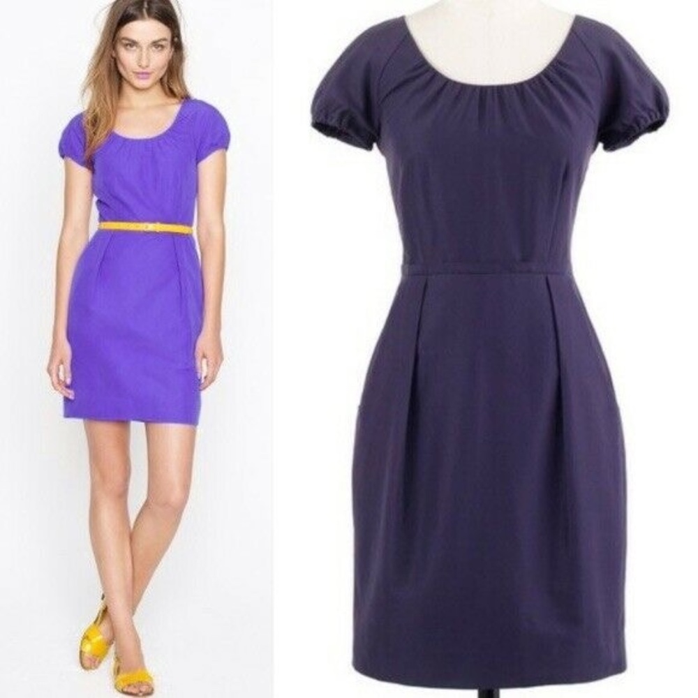 J Crew Delores Purple Dress Size 0